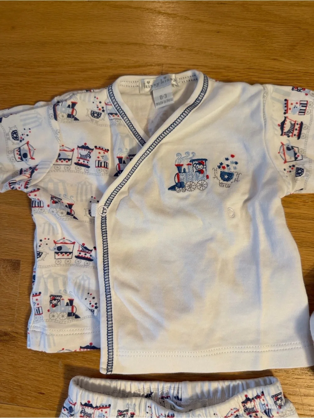 Kissy Kissy Newborn Baby Two Pc Pima Cotton Set, 0-3 mo